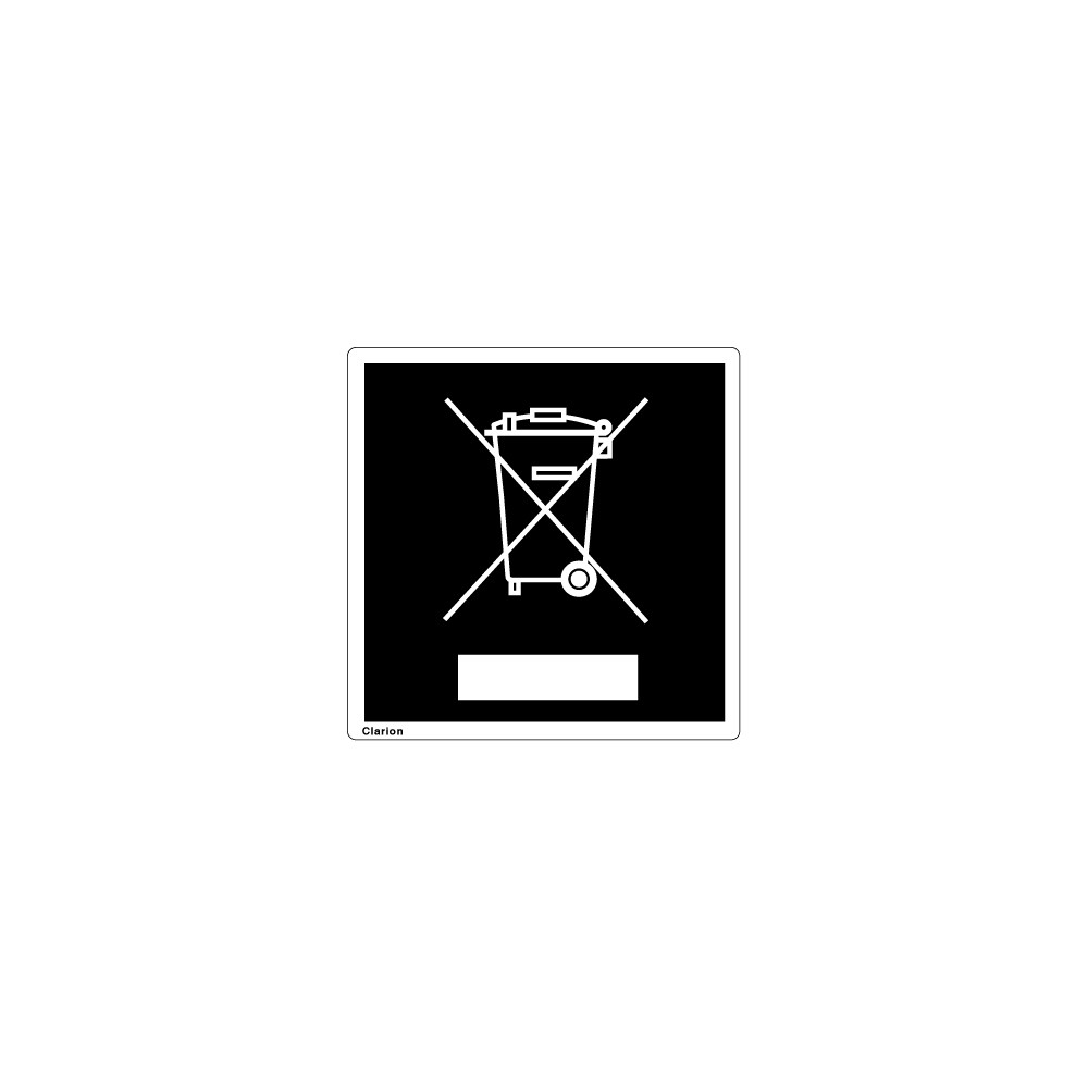 No Waste (WEEE-) Label