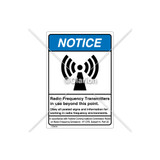 Notice/Radio Frequency Transmitters Label (6027-93NVB-SC)