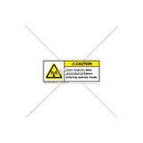 Caution/Clear Antenna Field Label (H6027-E01CHPI)