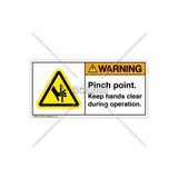 Warning/Pinch Point Label (H1099-58WHPL)