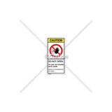 Caution/Do Not Open Label (C3753-05)