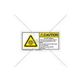 Caution/UV IR Hazard Label (H6123-494CHPK)