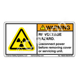Warning/RF Voltage Hazard (H6005-B83WHPL)