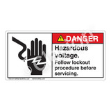 Danger/Hazardous Voltage Label (1023-19DHP)