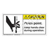 Caution/Pinch Point Label (1099-58CH)