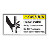 Caution/Pinch Point Label (1099-MJCH)
