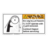 Warning/Entanglement Hazard Label (1102-T4WHP)