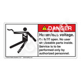 Danger/Hazardous Voltage Label (5025-GBDHP)