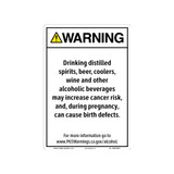 CA Prop 65 Alcohol Beverage Exposure Sign (CA65-ABE1-)