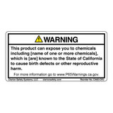 CA Prop 65 Consumer Products Label (CA65-CP2-)