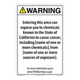 CA Prop 65 Environmental Exposure Sign (CA65-EE1-)