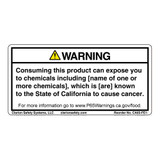 CA Prop 65 Food Exposure Label (CA65-FE1-)