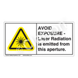Avoid Exposure Laser Radiation Label (CDRH0001-H)