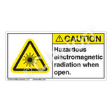Caution/Hazardous Electromagnetic when Open Label (CDRH0004-H)