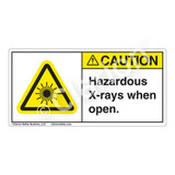 Caution/Hazardous X-rays when Open Label (CDRH0005-H)