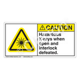Caution/Hazardous X-rays when OpenLabel (CDRH0007-)