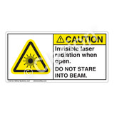 Caution/Invisible Laser Radiation when Open Label (CDRH2004-H)