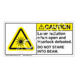 Caution/Laser Radiation when Open Label (CDRH2006-)