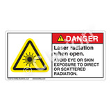 Danger/Laser Radiation when Open Label (CDRH4004-H)