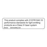 This Product Complies with 21CFR1040.10 Label (CDRH4010-H)