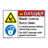 Danger Knives Will Cause Label (EMC 17)
