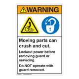 Warning Moving Parts Label (EMC 24)