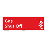 Gas Shut Off Sign (F1029-)