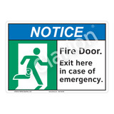Notice Fire Door Sign (F1101-)