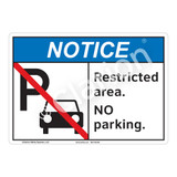 Notice Restricted Area Sign (F1123-)