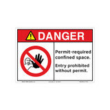 Danger Permit Required Sign (F1144-)