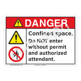 Danger Confined Space Sign (F1147-)