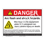 Danger Arc Flash Sign (F1148-)