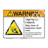 Warning/Explosion Hazard Sign (F1162-)