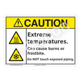 Caution Extreme Temperatures Sign (F1178-)