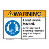 Warning Loud Noise Sign (F1197-)
