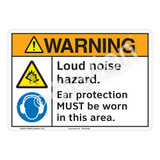 Warning Loud Noise Sign (F1198-)