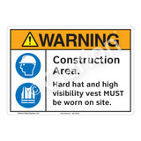 Warning Construction Area Sign (F1228-)
