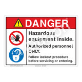 Danger/Hazardous Equipment Sign (F1240-)