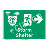 Storm Shelter Sign (F1300-)