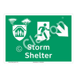 Storm Shelter Sign (F1301-)