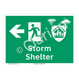 Storm Shelter (F1304-) Sign