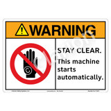 Warning/Stay Clear Sign (F1327-)