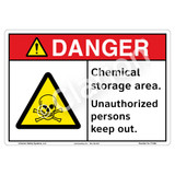 Danger/Chemical Storage Sign (F1330-)