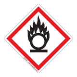 Flame Over Circle Label (GHS6245-)