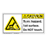 Caution/Burn Hazard Label (H1024-01CH)