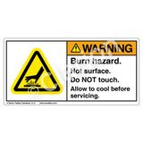 Warning/Hot Surface Label (H1024-6AWH)