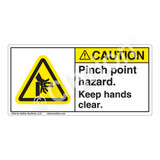 Caution/Pinch Point Label (H1073-G3CH)
