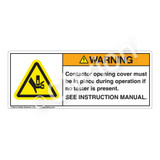 Warning/Contactor Opening Label (H1143-150WH)
