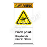 Warning/Pinch Point Label (H1153-PXWV)