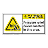 Caution/Pressure Relief Device Label (H4019-DBCH)